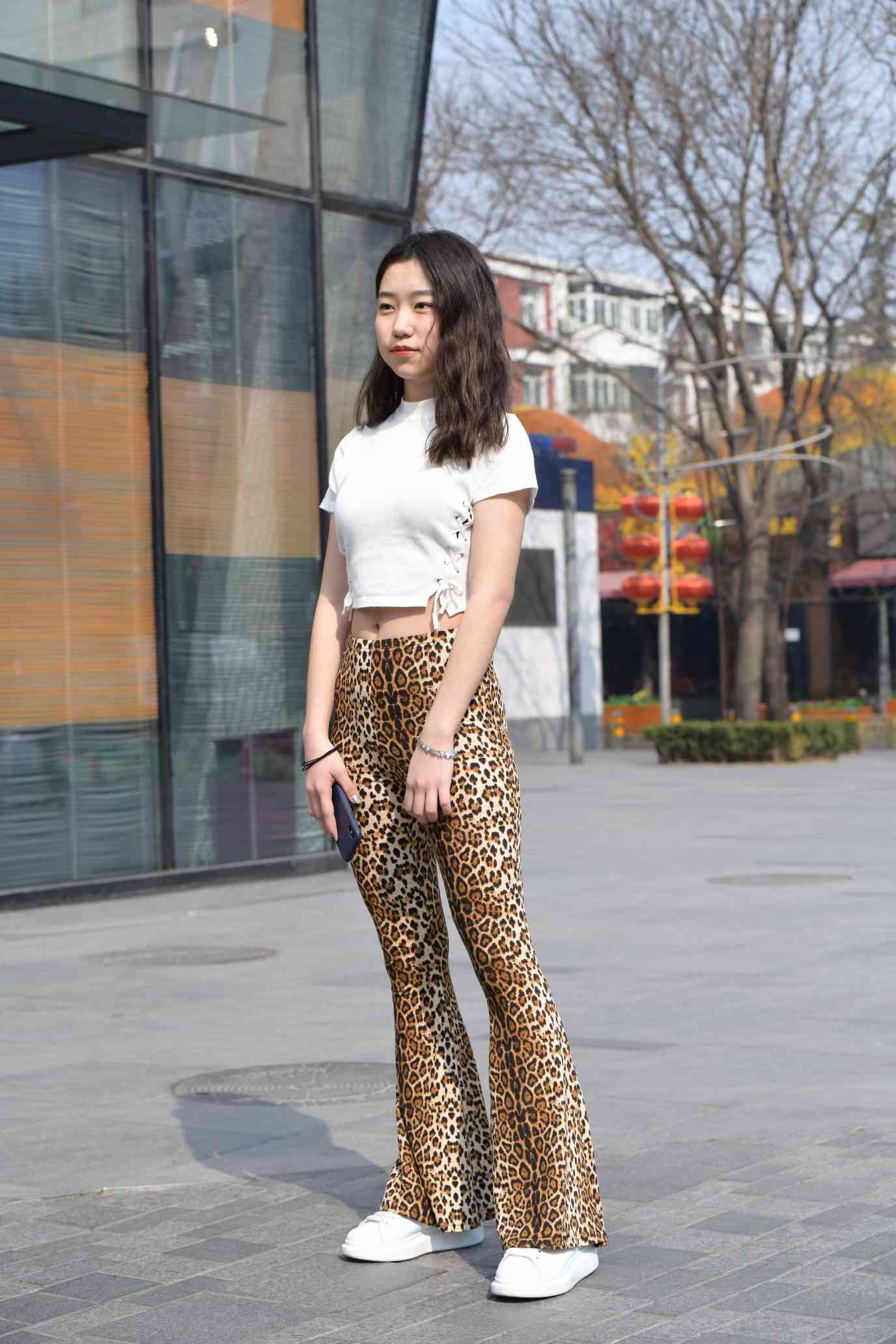 图片[1]-豹纹紧身裤小姑娘【339P】04026-西哈图库