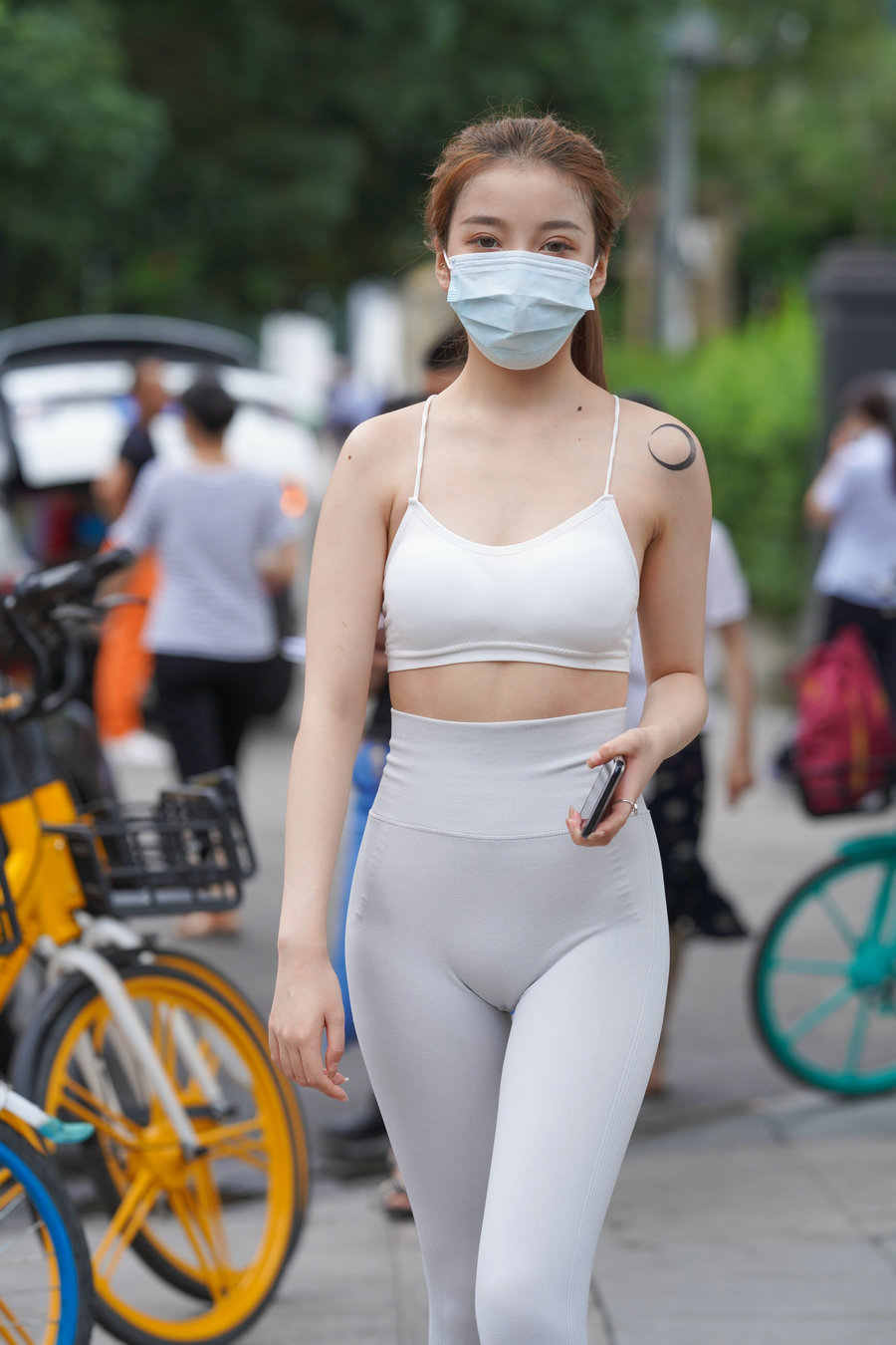 图片[2]-灰色瑜伽裤女孩 J1323 723P4V-17.9GB-西哈图库