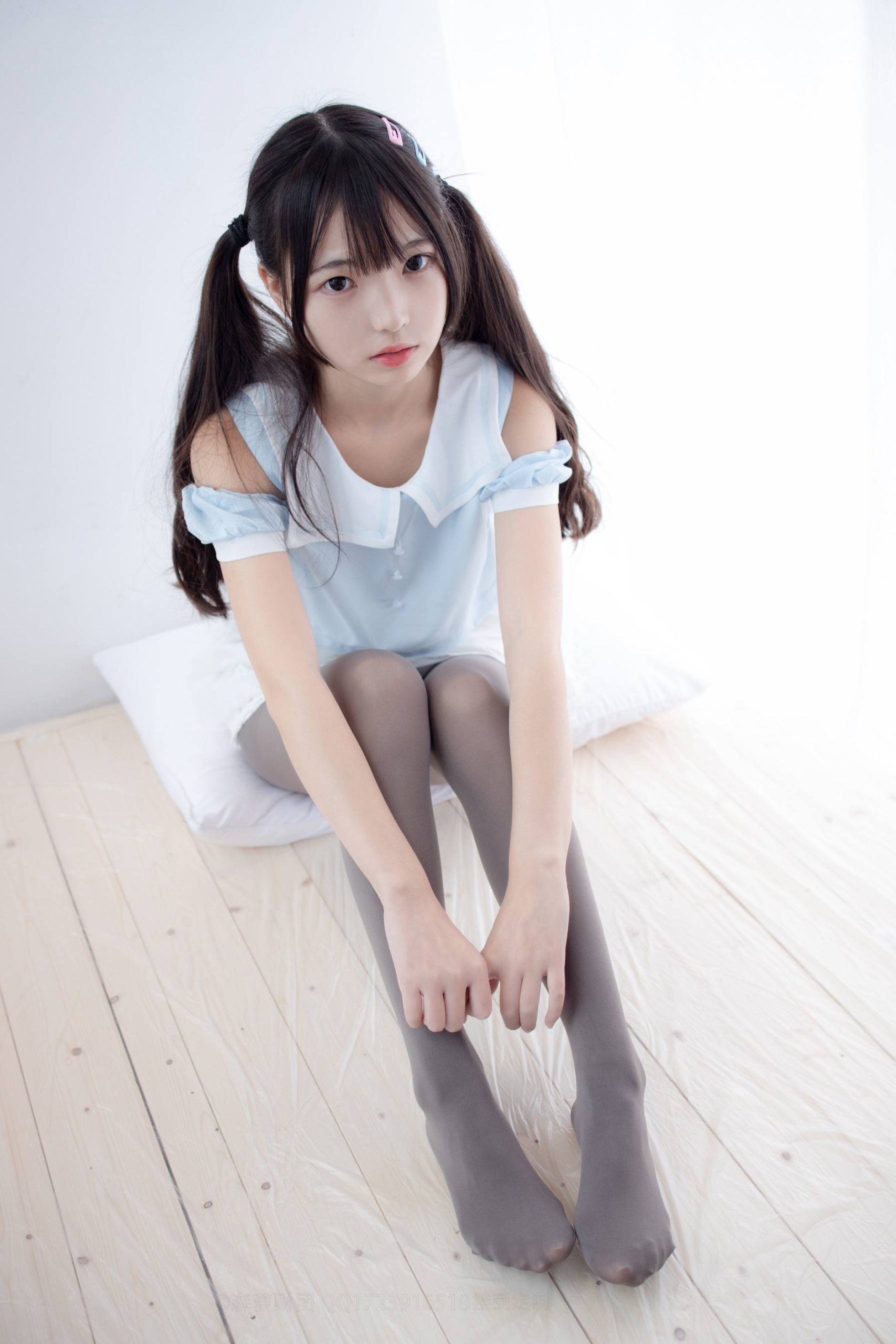 图片[3]-超级甜美的灰丝小姑娘【86P】20005-西哈图库