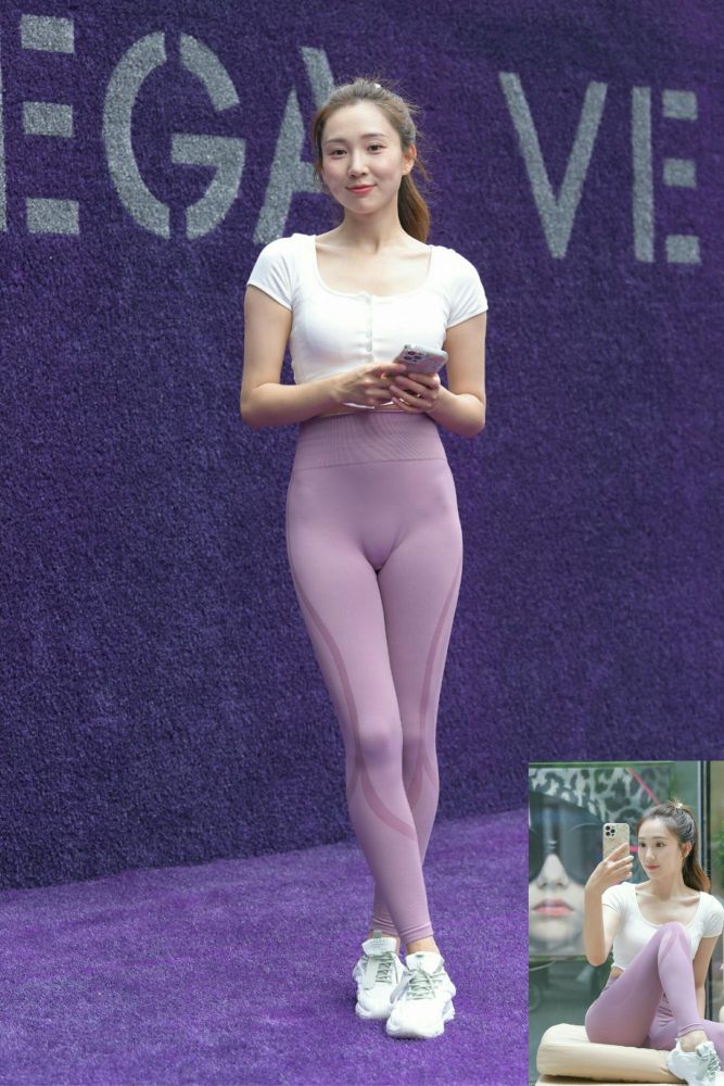 图片[4]-香芋色瑜伽裤高马尾漂亮女孩J2206 545P1V-19.1GB-西哈图库