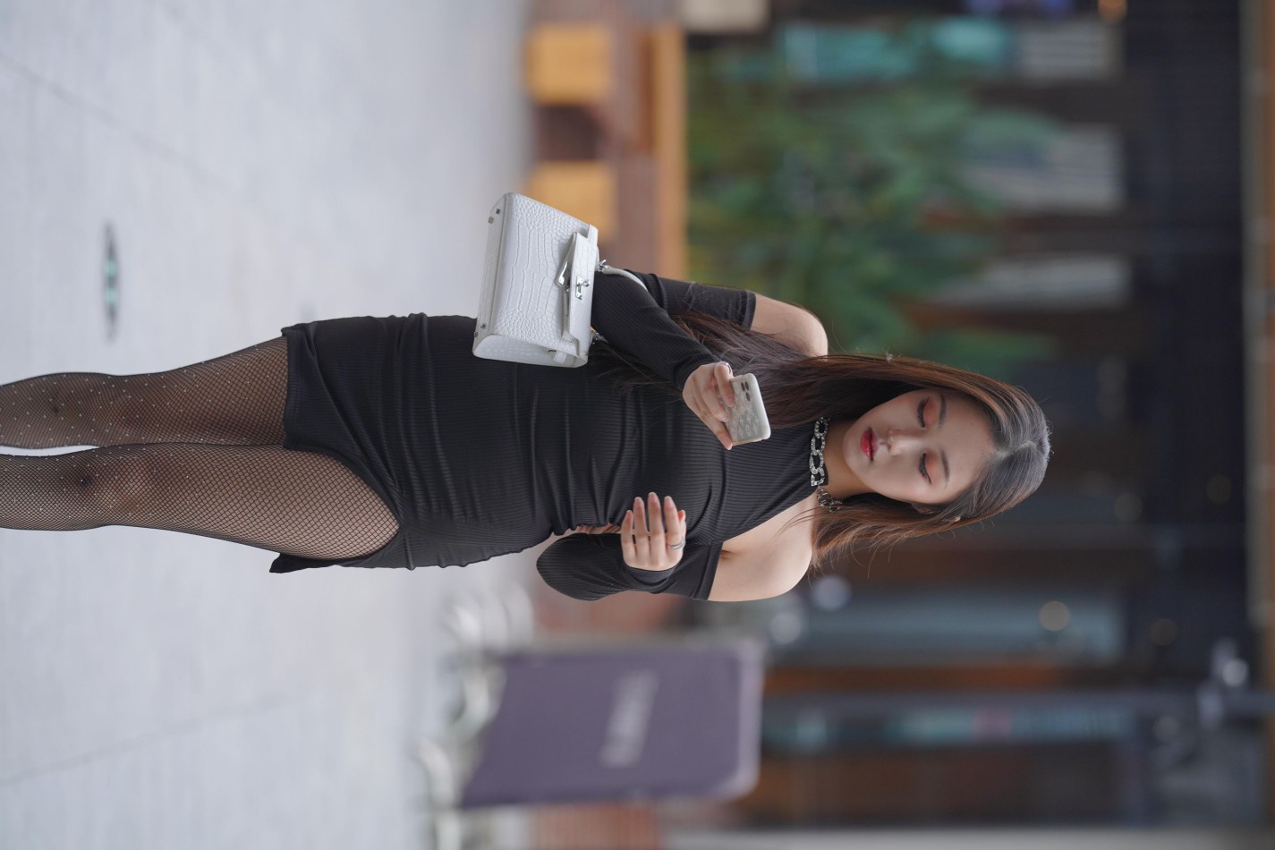 图片[3]-非常妩媚的网格丝袜女孩【186P】00037-西哈图库