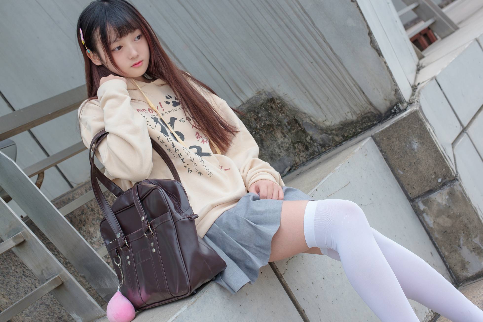 图片[3]-甜美的白丝女孩【131P】20007-西哈图库