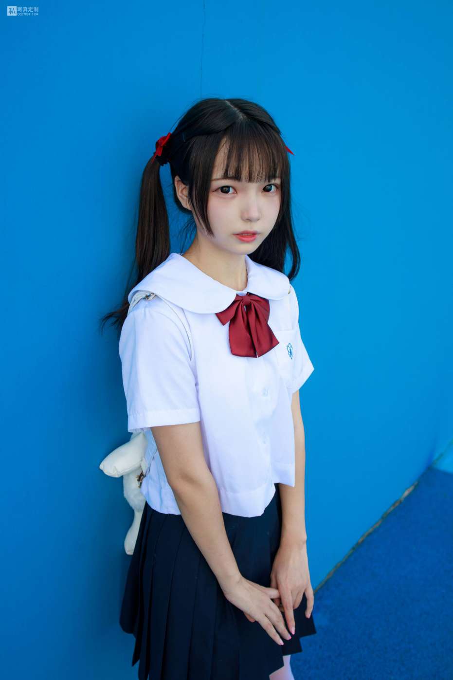 图片[2]-眼神好清澈的双马尾白丝女孩【75P】20019-西哈图库