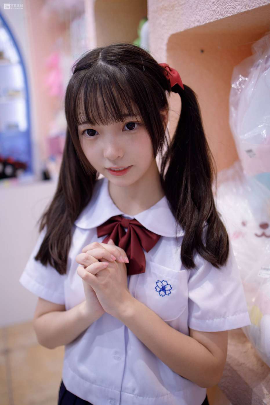 图片[4]-眼神好清澈的双马尾白丝女孩【75P】20019-西哈图库